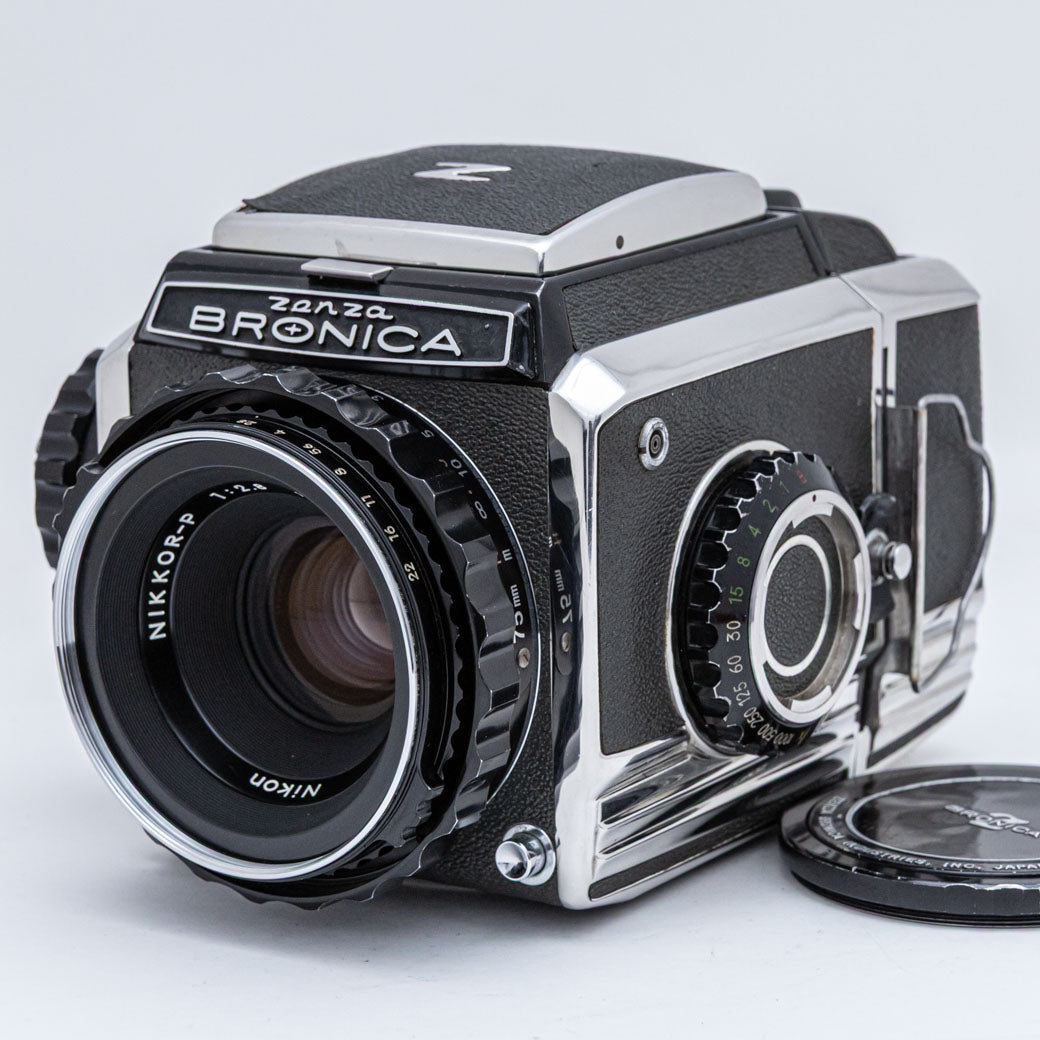 Zenza Bronica S2, NIKKOR-P 75mm F2.8, 6x6フィルムホルダー