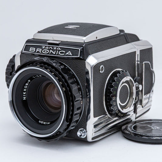 Zenza Bronica S2, NIKKOR-P 75mm F2.8, 6x6フィルムホルダー