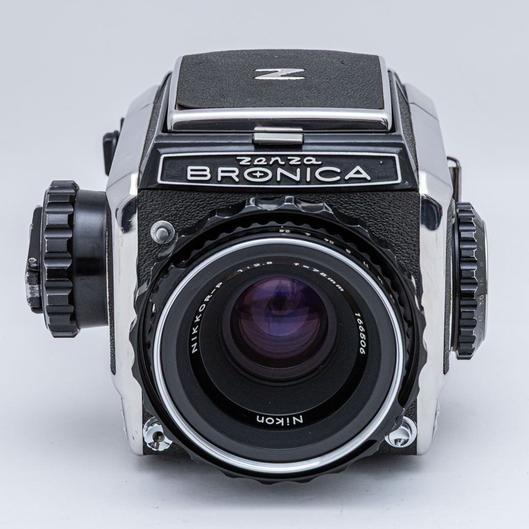 Zenza Bronica S2, NIKKOR-P 75mm F2.8, 6x6フィルムホルダー