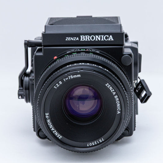 Zenza Bronica ETR Si, PE 75mm F2.8, 120フィルムホルダー セット